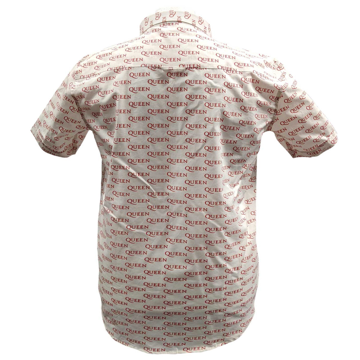Queen 'Logo Pattern' (White) Casual Shirt BACK