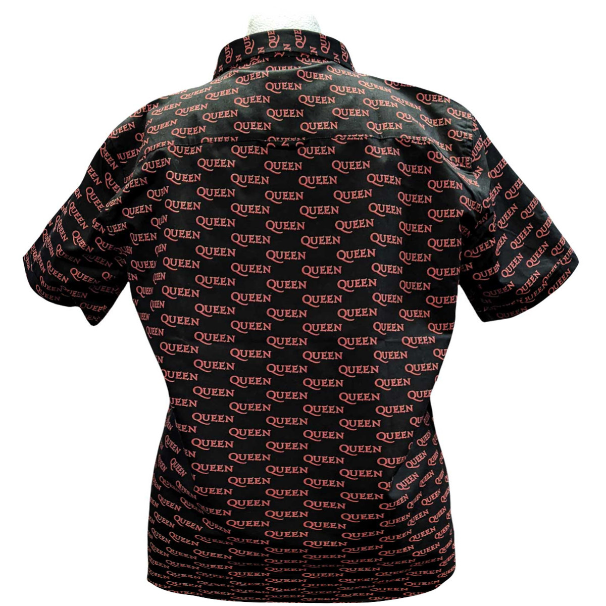 Queen 'Logo Pattern' (Black) Casual Shirt BACK