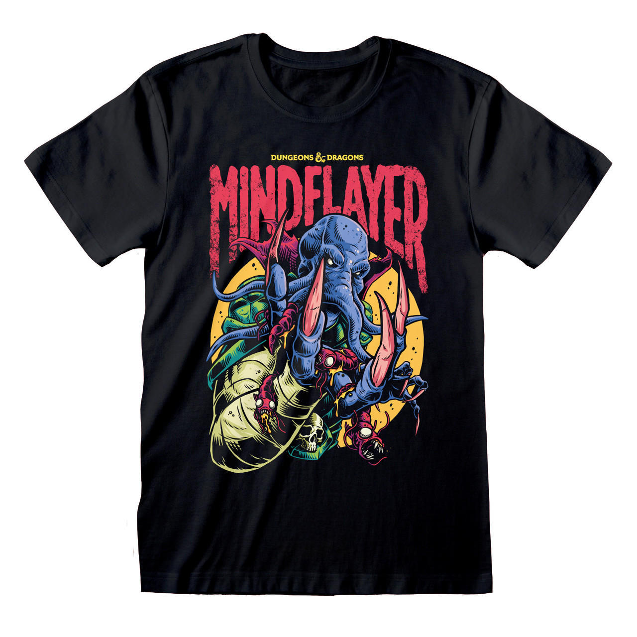 Dungeons & Dragons 'Mindflayer Colour Pop' (Black) T-Shirt