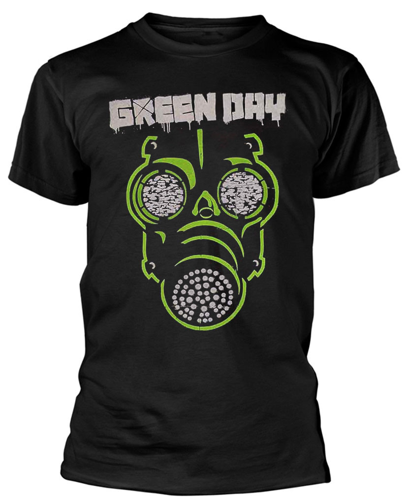 Green Day 'Green Mask' (Black) T-Shirt