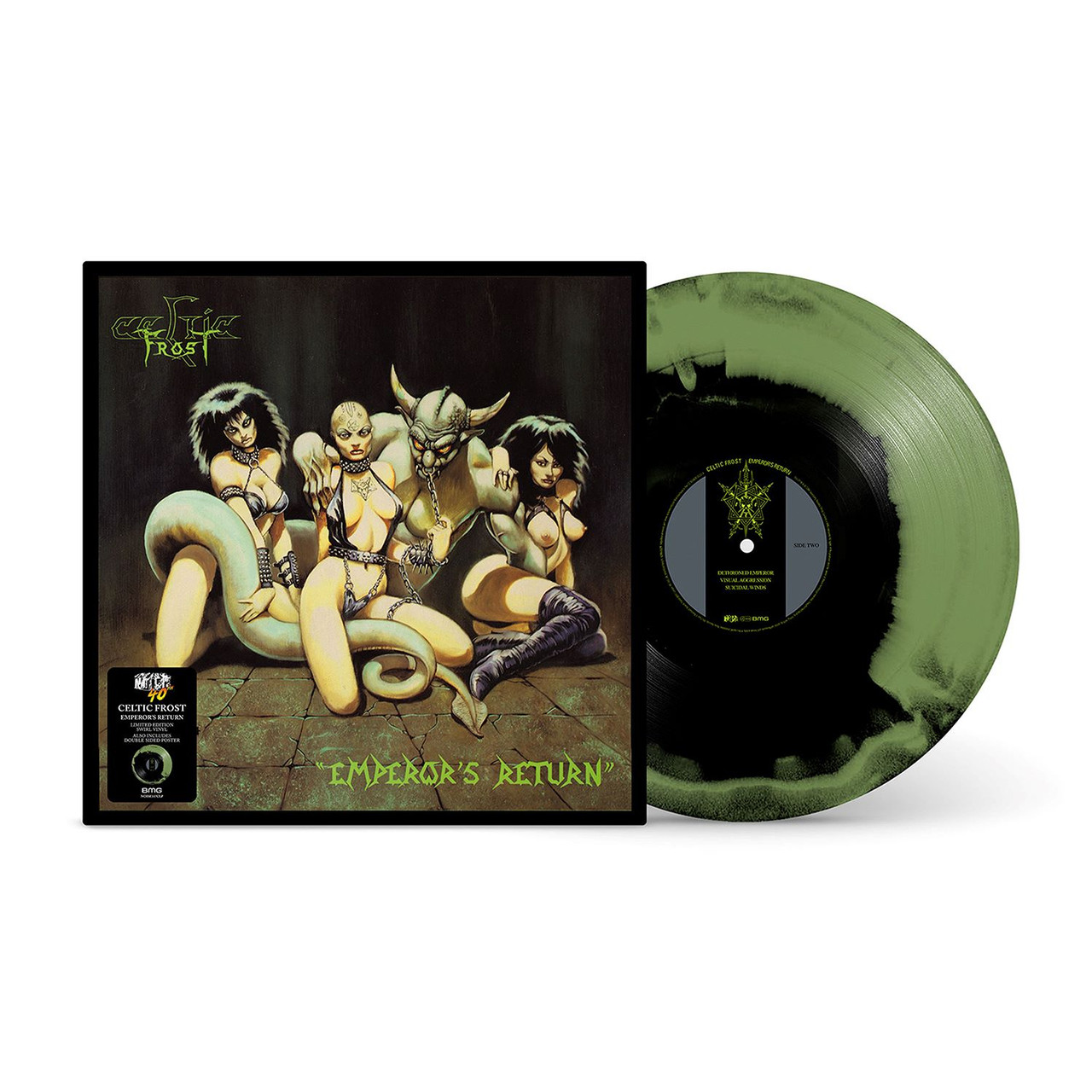 Celtic Frost 'Emperor's Return' LP Green Black Swirl Vinyl