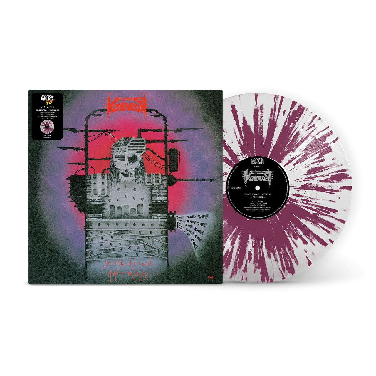 Voivod 'Dimension Hatross' LP White Purple Splatter Vinyl