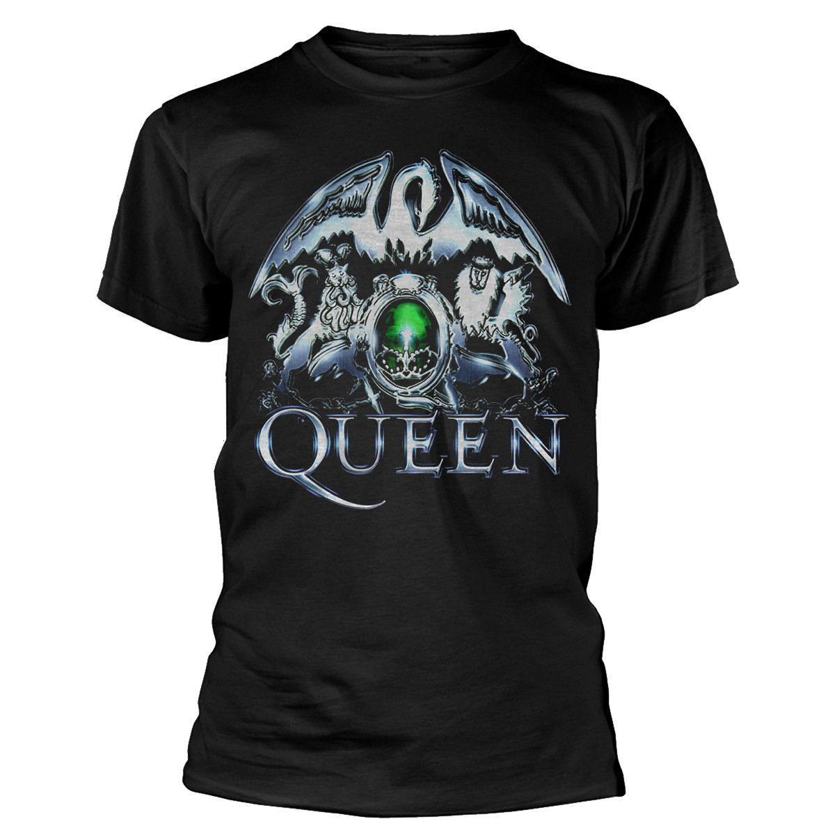 Queen 'Metal Crest' (Black) T-Shirt ¦ Eyesore Merch