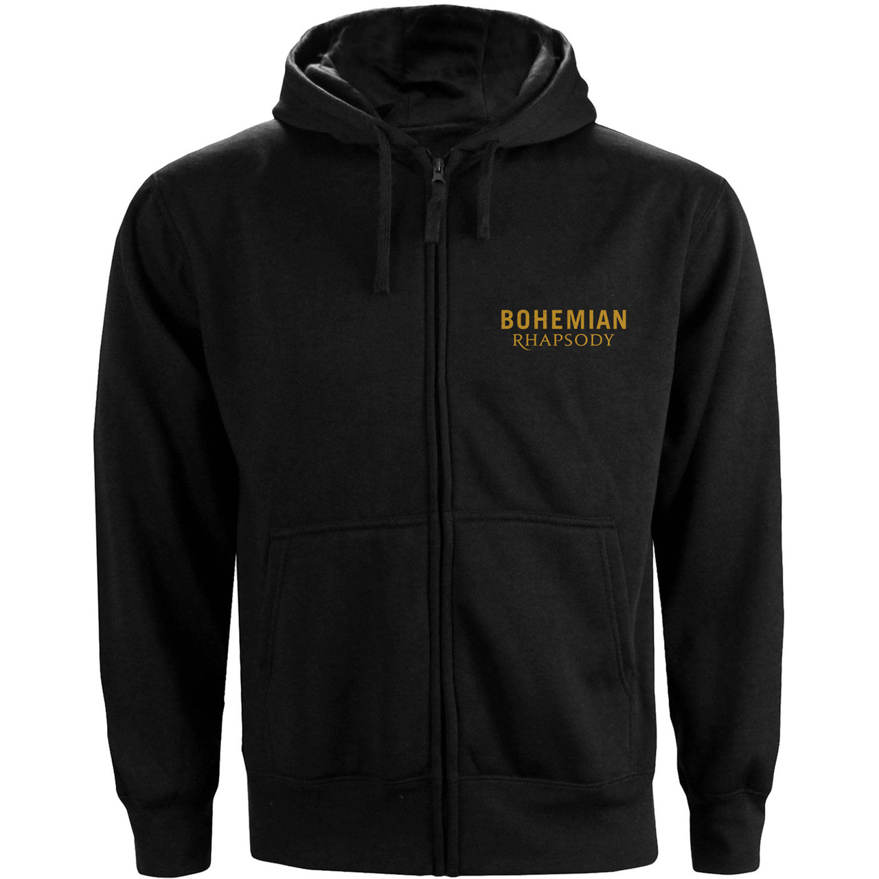 Queen 'Bohemian Rhapsody Movie Poster' (Black) Zip Up Hoodie