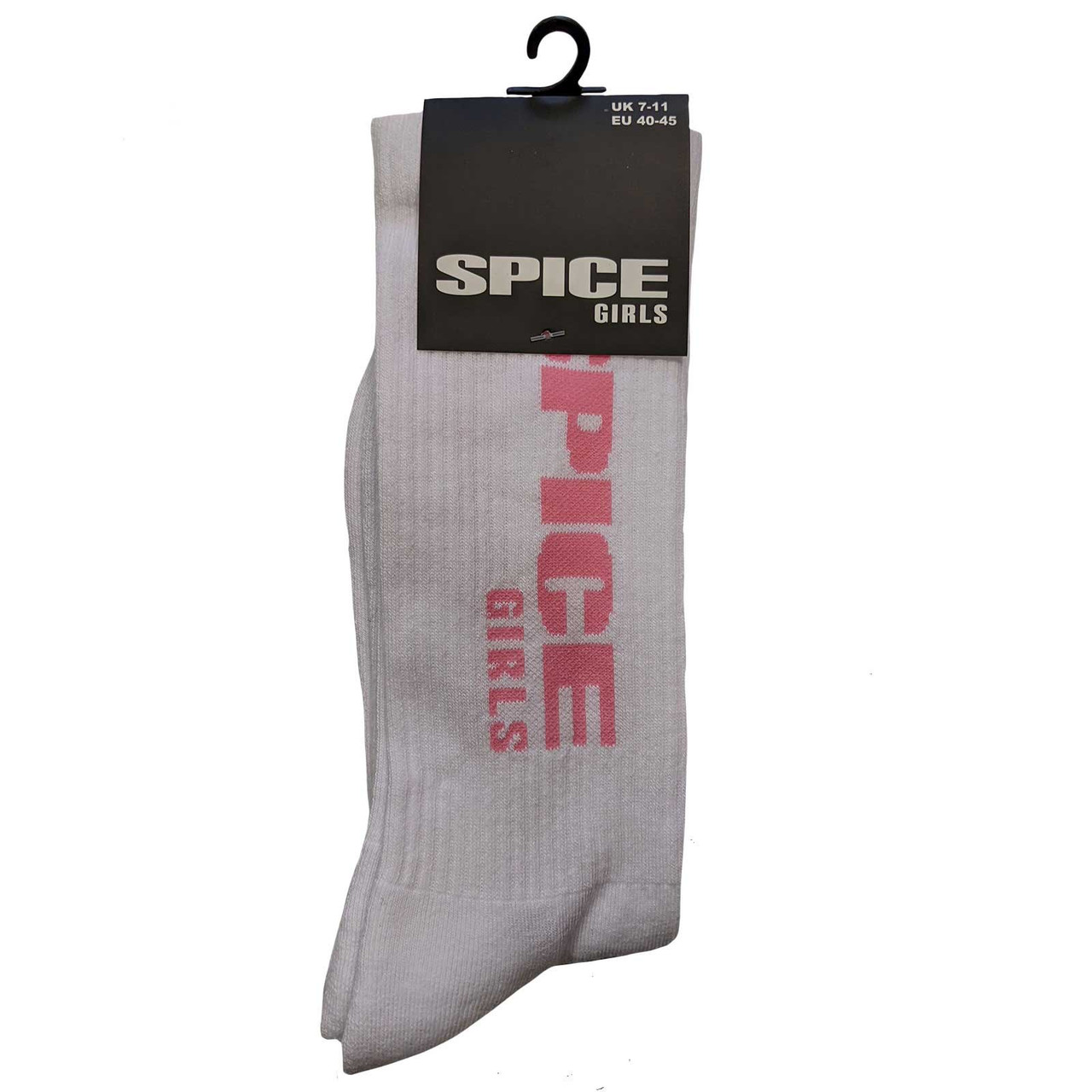 Spice Girls 'Logo' (White) Socks (One Size = UK 7-11)