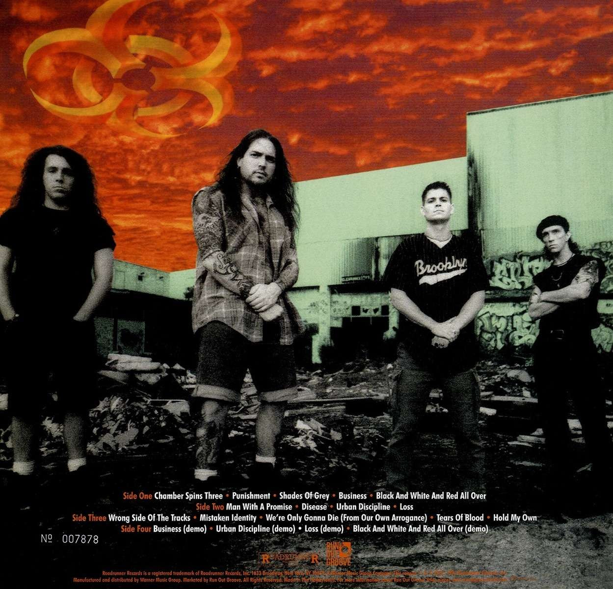 Biohazard 'Urban Discipline' (30th Anniversary) 2LP 180g Black Vinyl