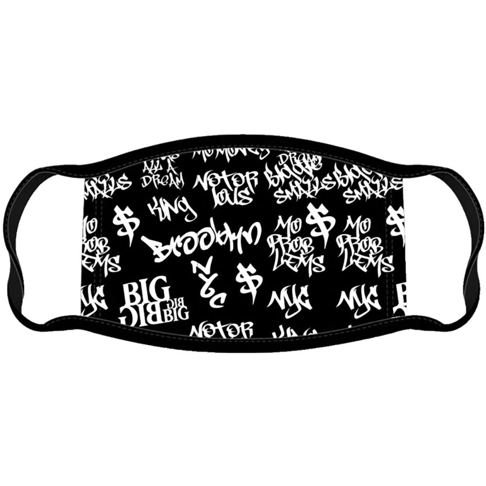 Notorious B.I.G 'Grafitti' (Black) Face Mask