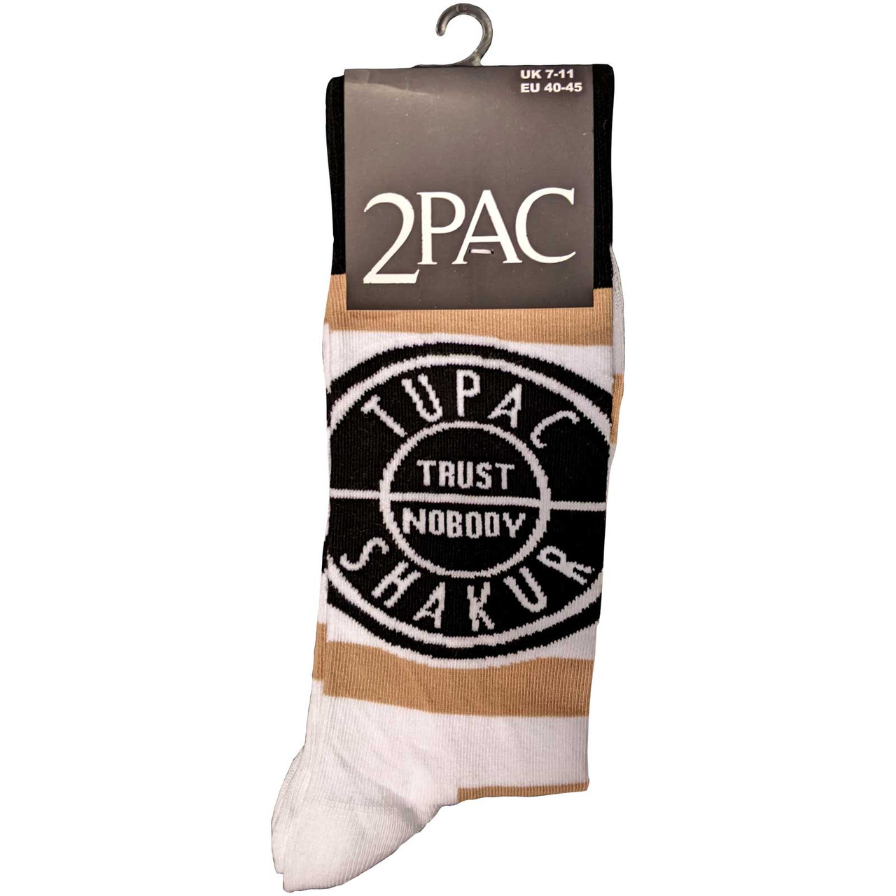 Tupac 'Trust Nobody' (Multicoloured) Socks (One Size = UK 7-11)