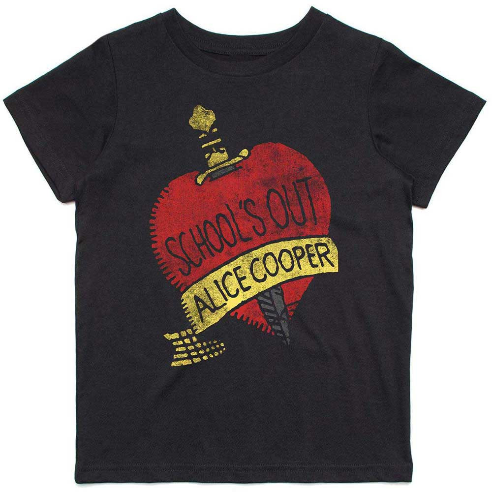 Alice Cooper 'Schools Out' (Black) Kids T-Shirt
