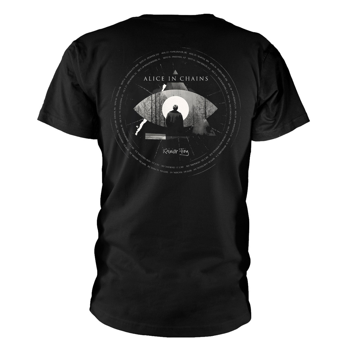 Alice In Chains 'Fog Mountain BP' (Black) T-Shirt