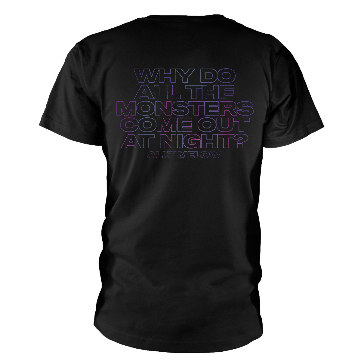 All Time Low 'Blurry Monster' (Black) T-Shirt BACK