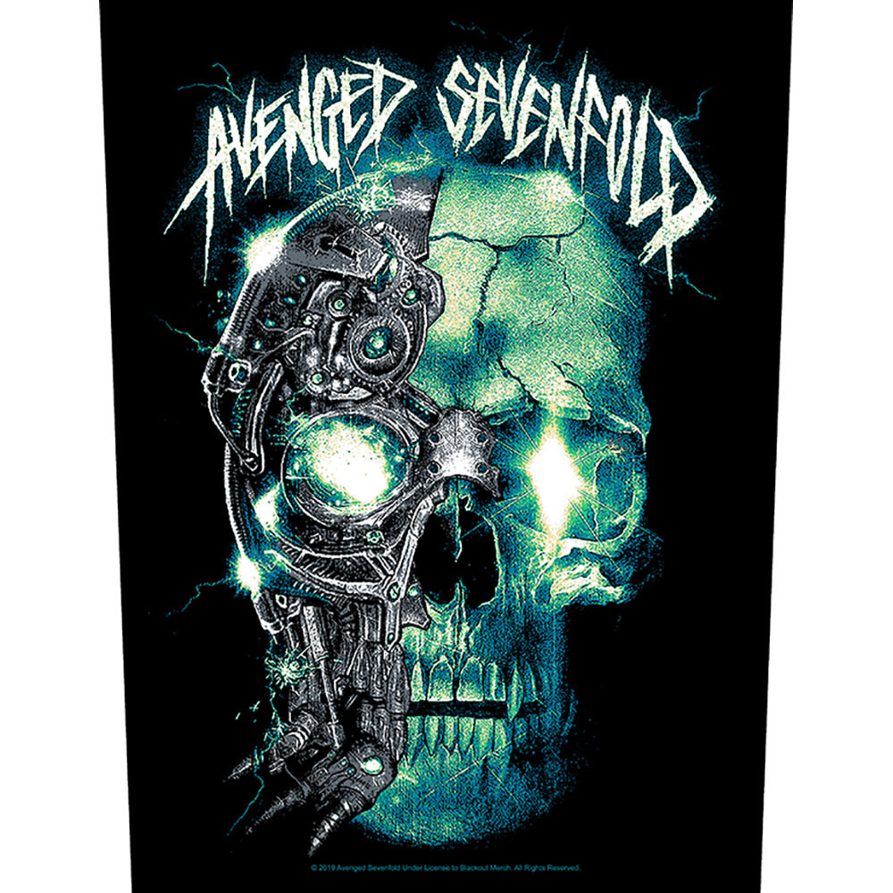 Avenged Sevenfold 'Mechanical Skull' Back Patch