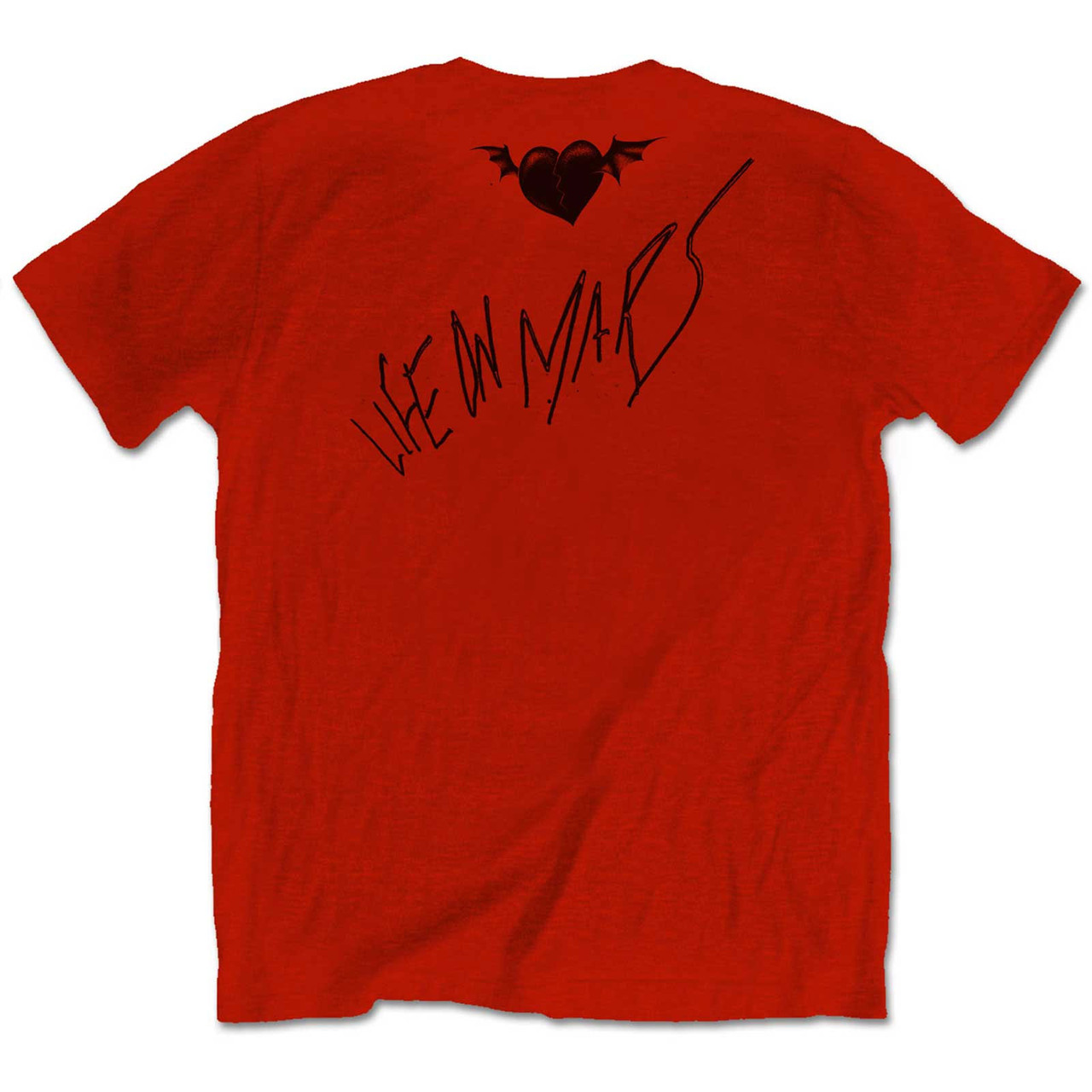 Yungblud 'Life On Mars' (Red) T-Shirt Back