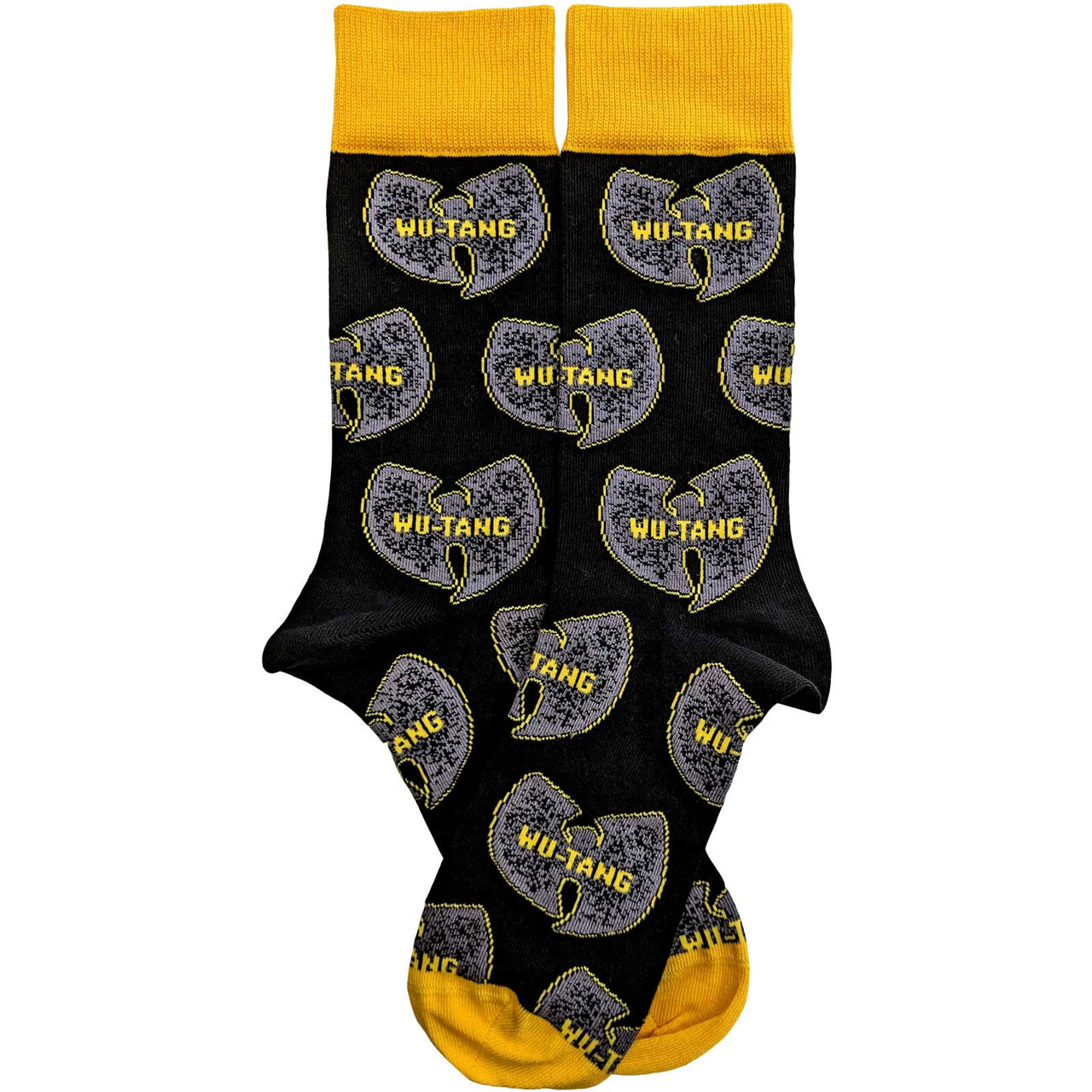 Wu-Tang Clan 'Grey Logos' (Black) Socks 1