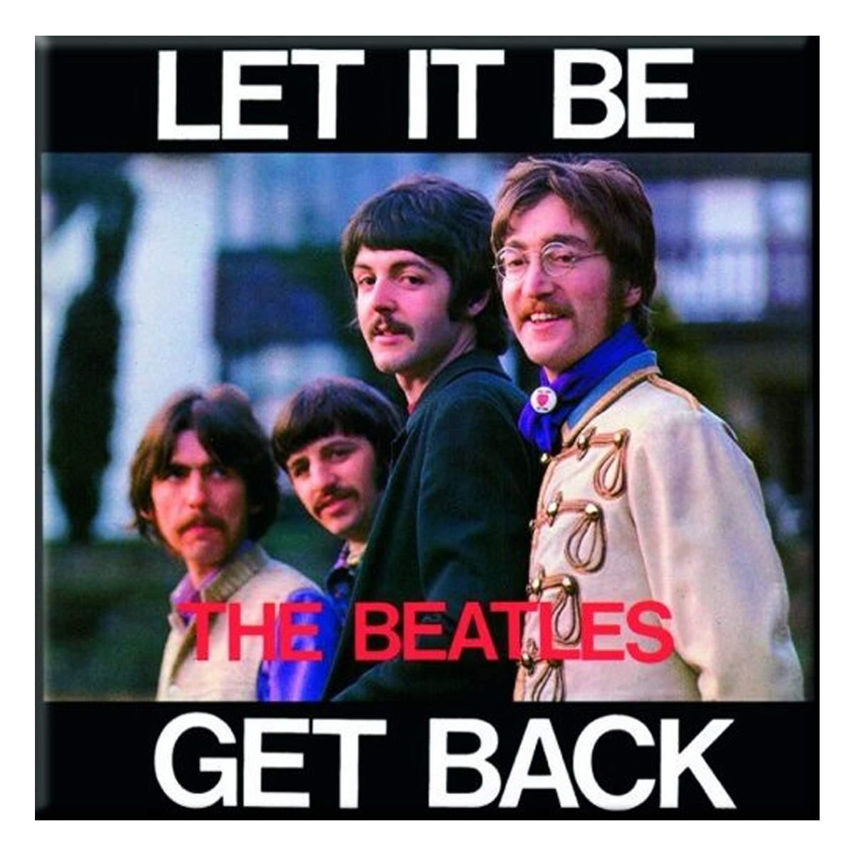 The Beatles 'Let it Be/Get Back' Fridge Magnet