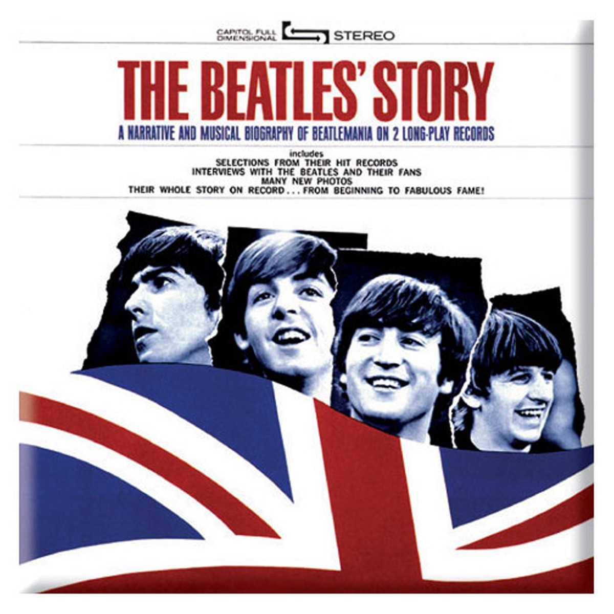 The Beatles 'The Beatles Story' Fridge Magnet
