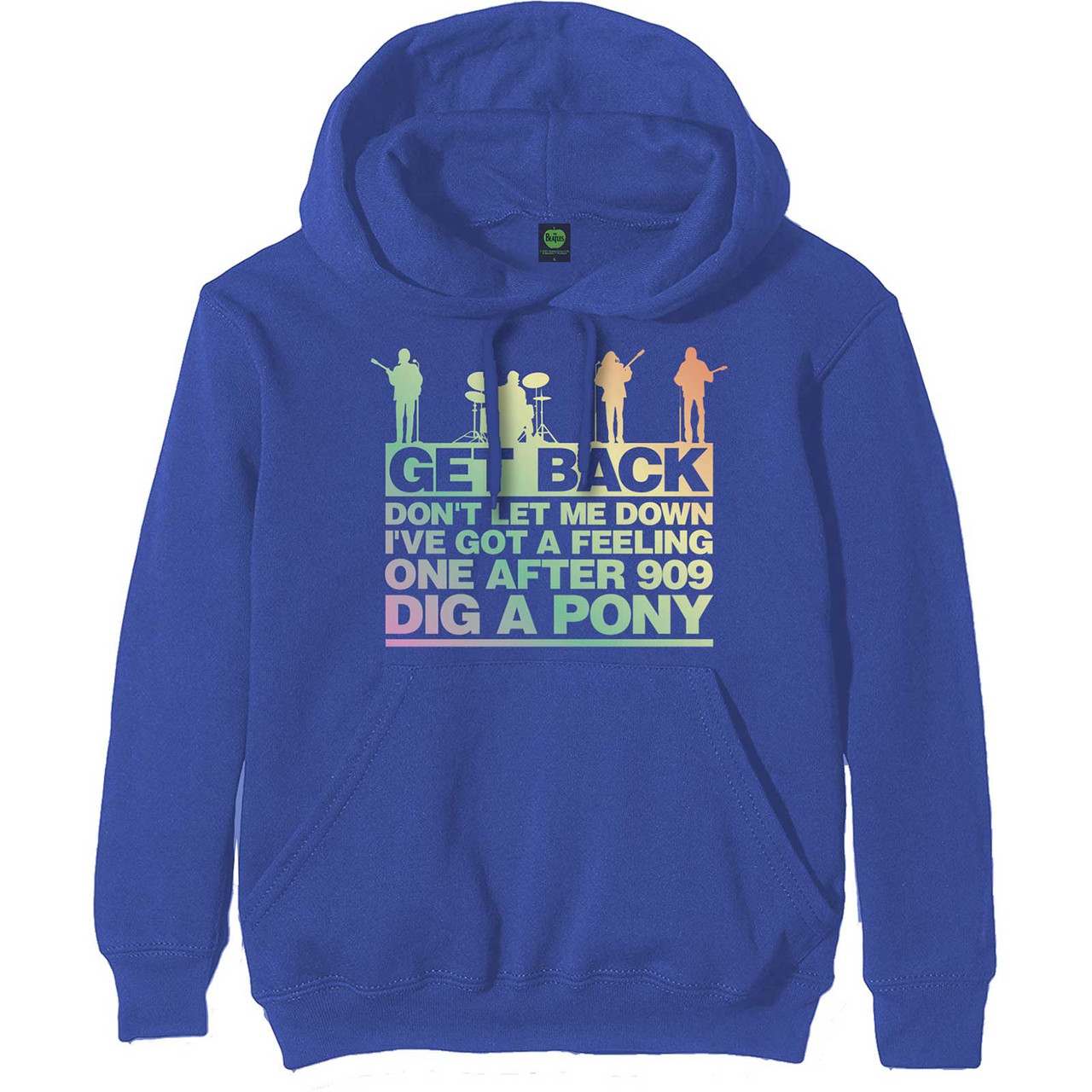 The Beatles 'Get Back Gradient' (Blue) Pull Over Hoodie