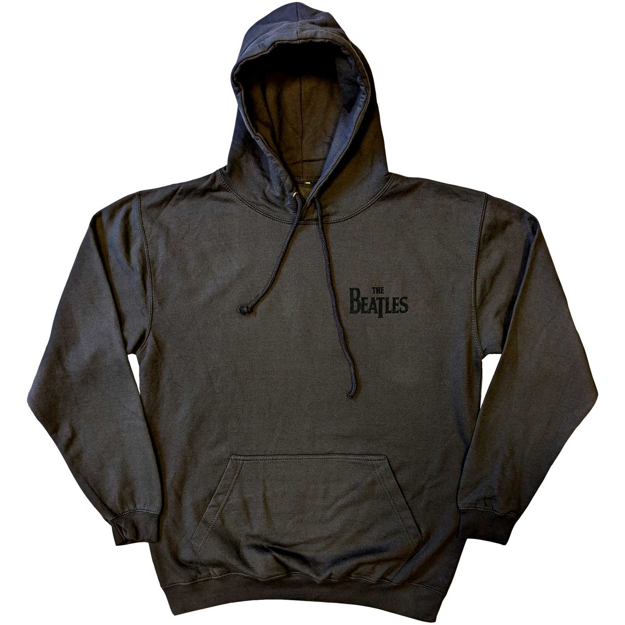 The Beatles 'Drop T Logo' (Grey) Pull Over Hoodie