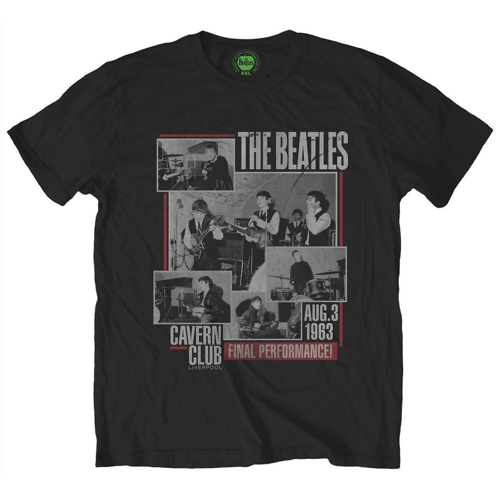 The Beatles 'Final Performance' (Black) T-Shirt