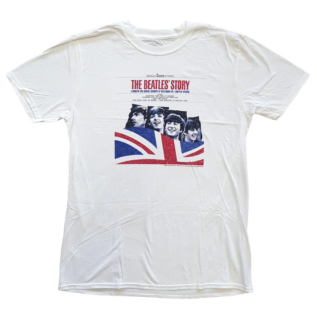 The Beatles 'The Beatles Story' (White) T-Shirt
