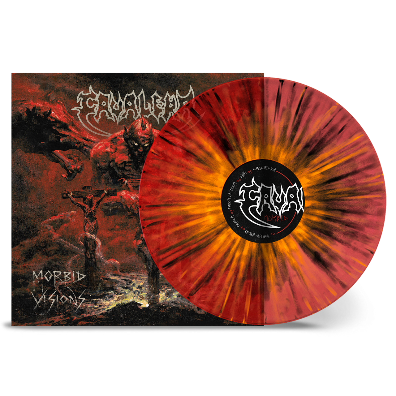 Cavalera 'Morbid Visions' LP Red Orange Black Splatter Vinyl
