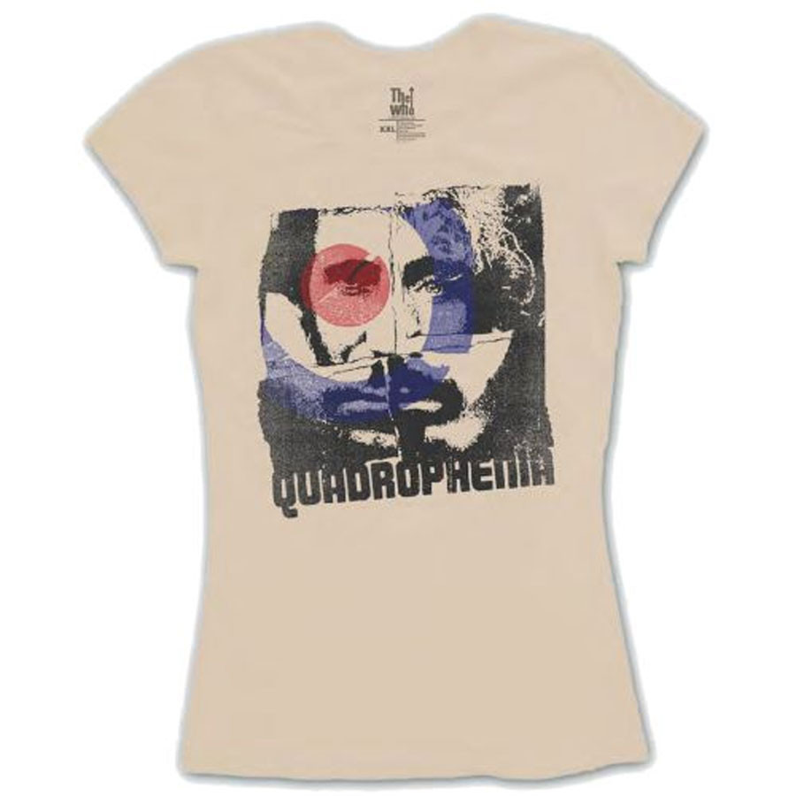 The Who 'Four Square' (Natural) Womens Fitted T-Shirt