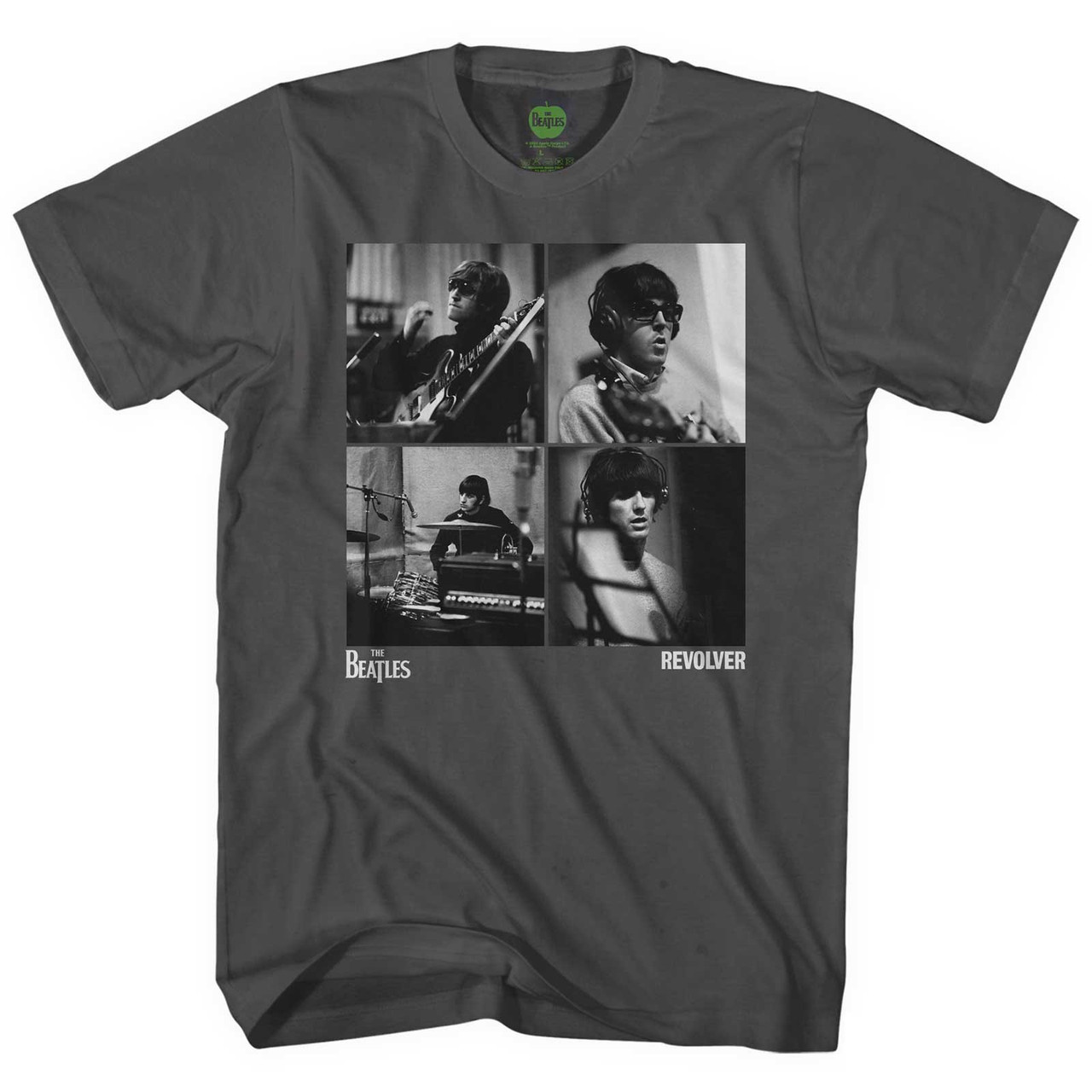 The Beatles 'Revolver Studio Shots' (Grey) T-Shirt