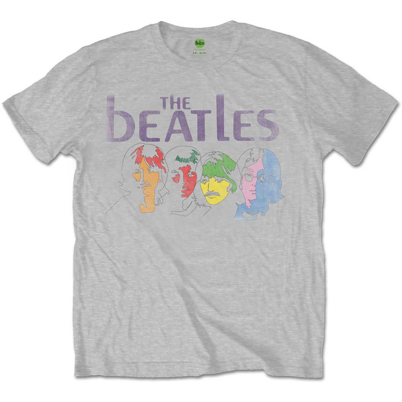 The Beatles 'White Album Back' (Grey) T-Shirt