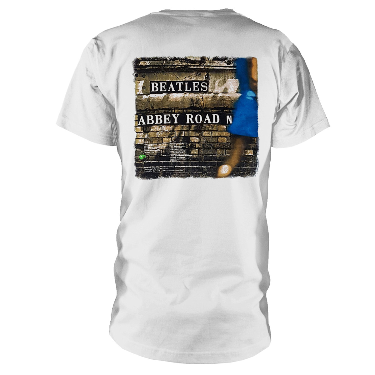 The Beatles 'Abbey Road' (White) Womens Fitted T-Shirt Eyesore Merch