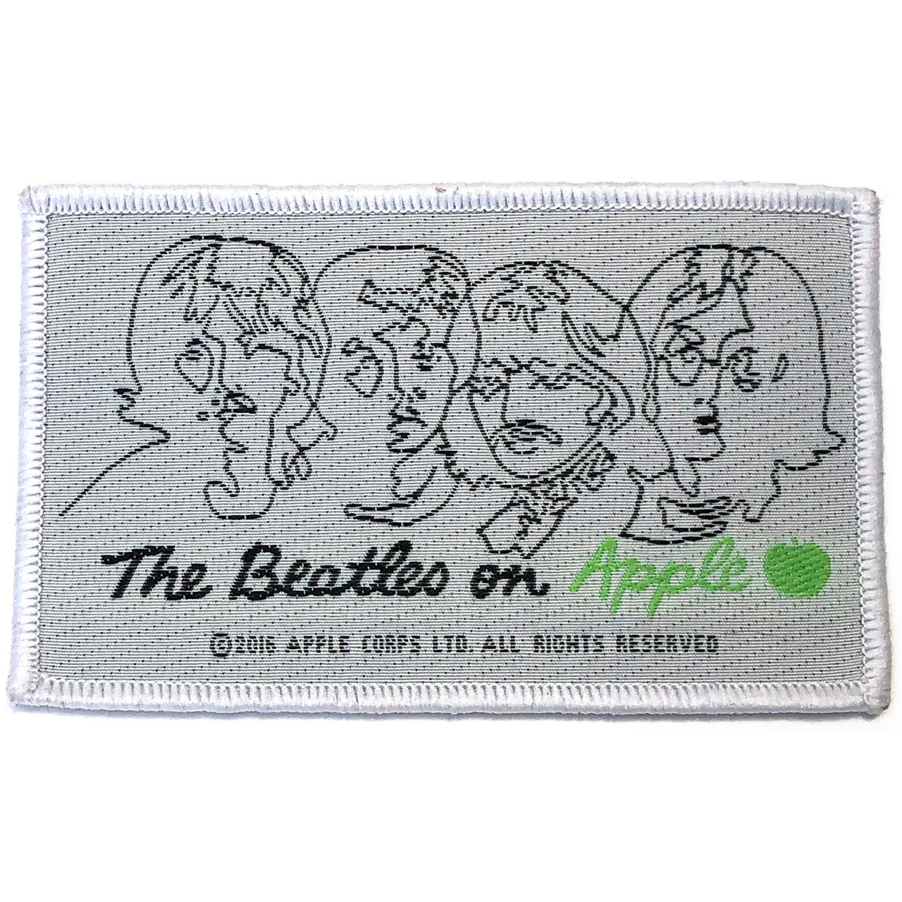 The Beatles 'On Apple - Black On White' Patch
