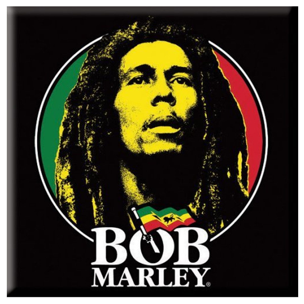Bob Marley 'Logo Face' Fridge Magnet