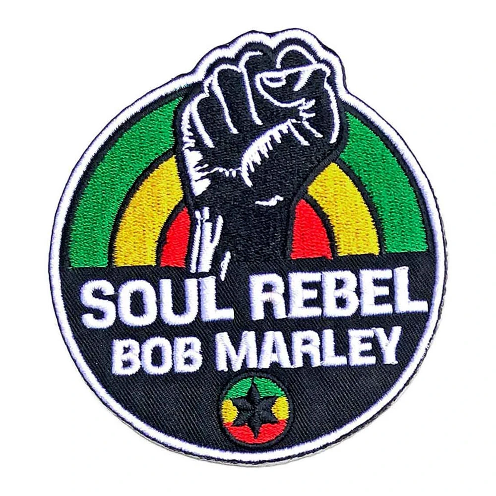 Bob Marley 'Soul Rebel' (Iron On) Patch