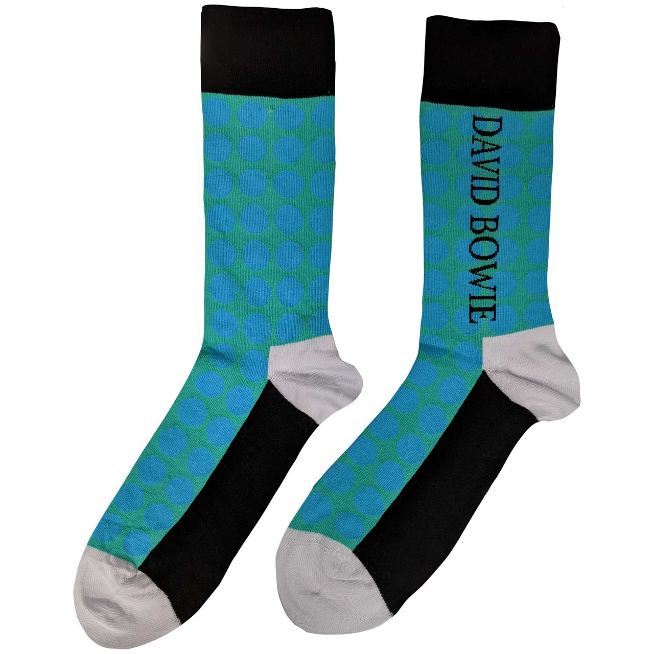 David Bowie 'Circles Pattern' (Blue) Socks (One Size = UK 7-11)