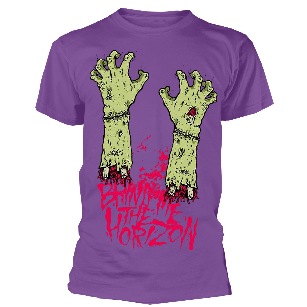 Bring Me The Horizon 'Zombie Hands' (Purple) T-Shirt