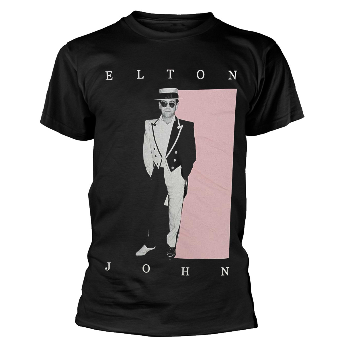 Elton John 'Tux Photo' (Black) T-Shirt