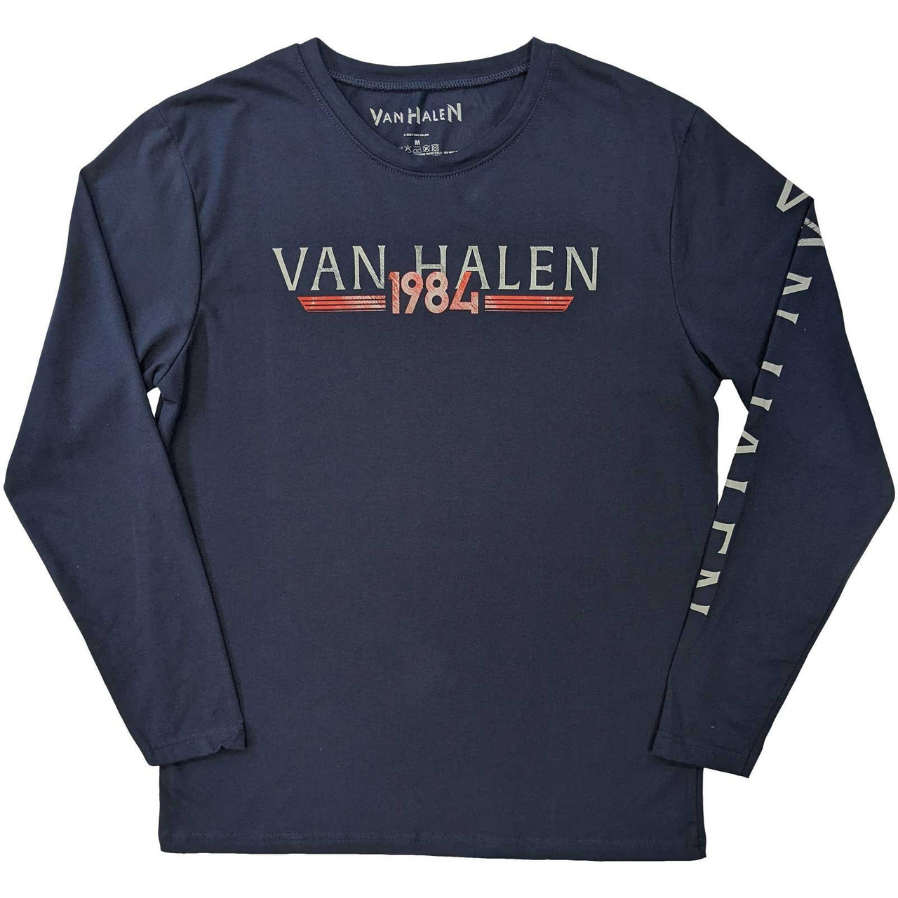 Van Halen '84 Tour' (Navy) Long Sleeve Shirt Front