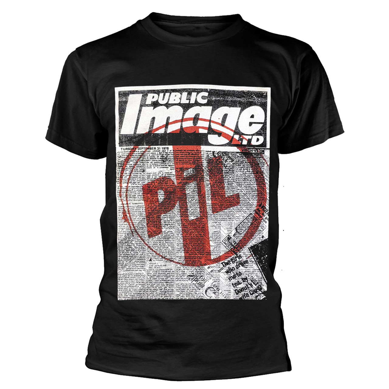 Public Image Ltd 'Poster' (Black) T-Shirt