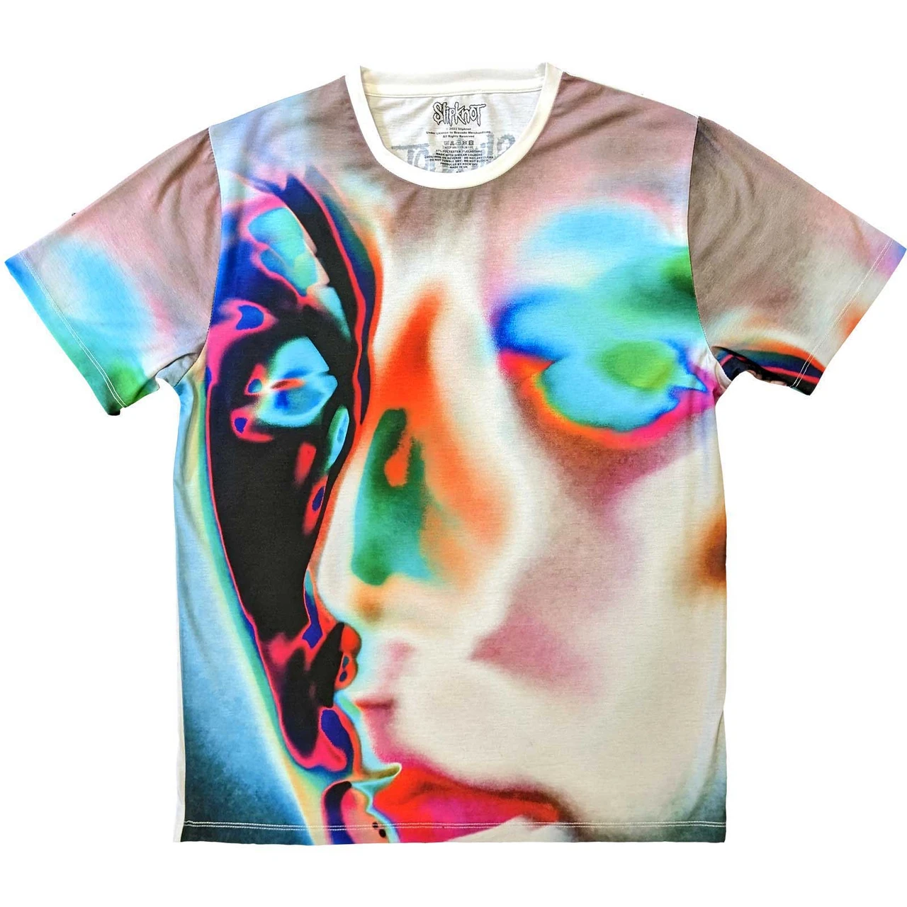 Slipknot 'Adderall Face' (White Sublimation-Dye) T-Shirt