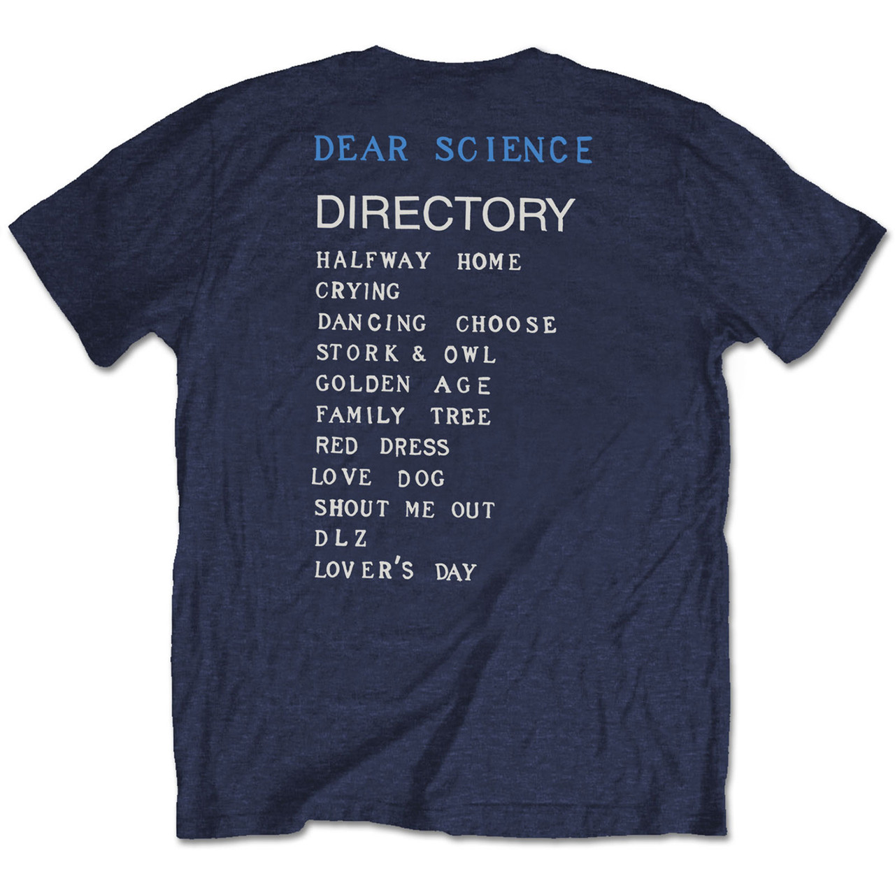 TV On The Radio 'Brushstroke Hand' (Navy) T-Shirt Back