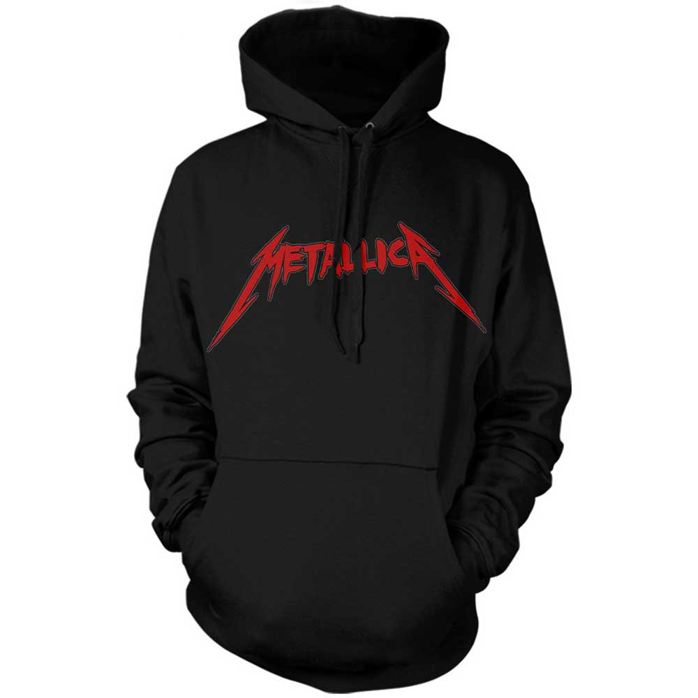 Metallica 'Skull Screaming Red' (Black) Pull Over Hoodie