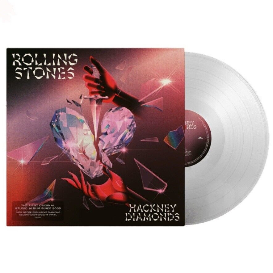 The Rolling Stones 'Hackney Diamonds' LP Gatefold 180g Clear Vinyl