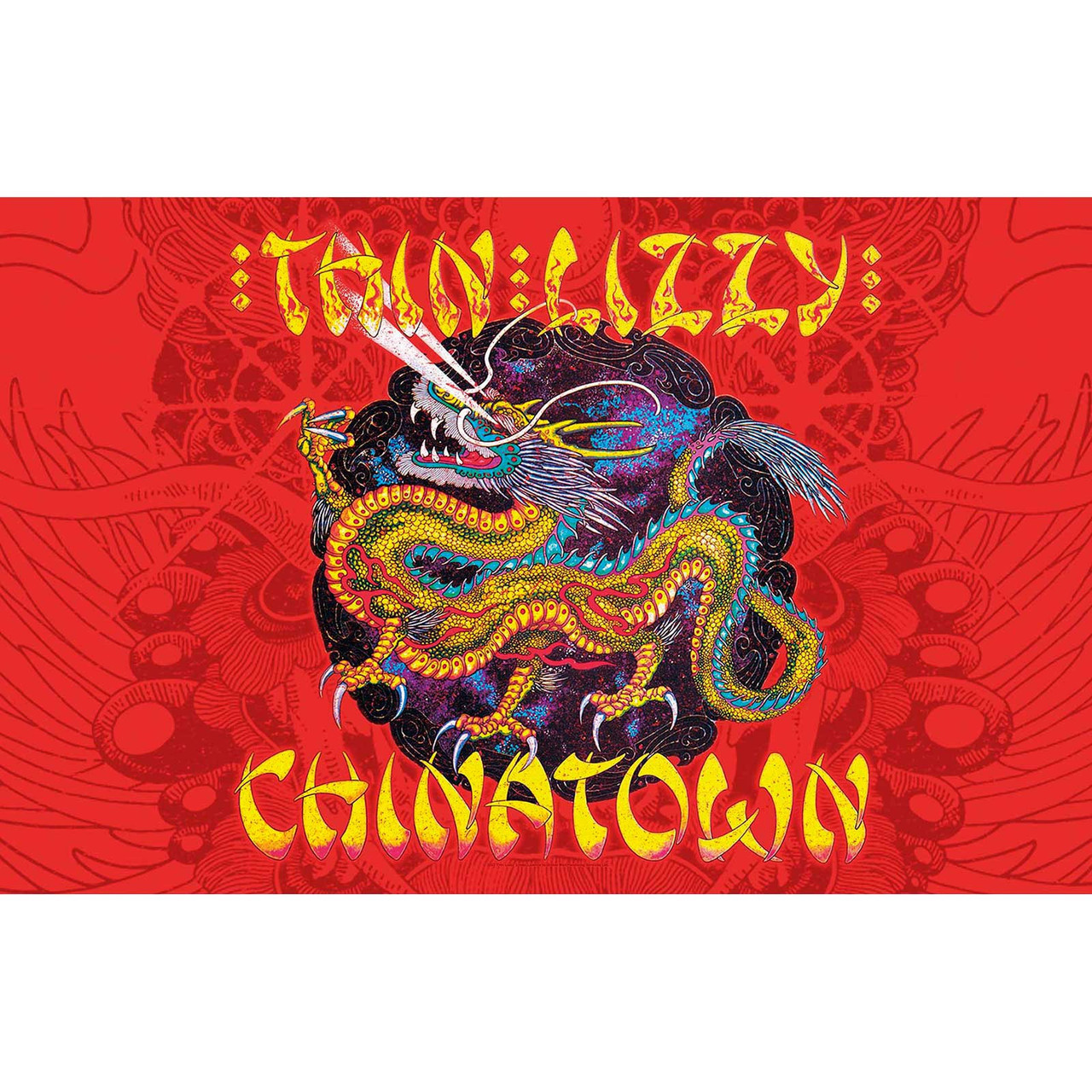 Thin Lizzy 'Chinatown' Textile Poster | Eyesore Merch