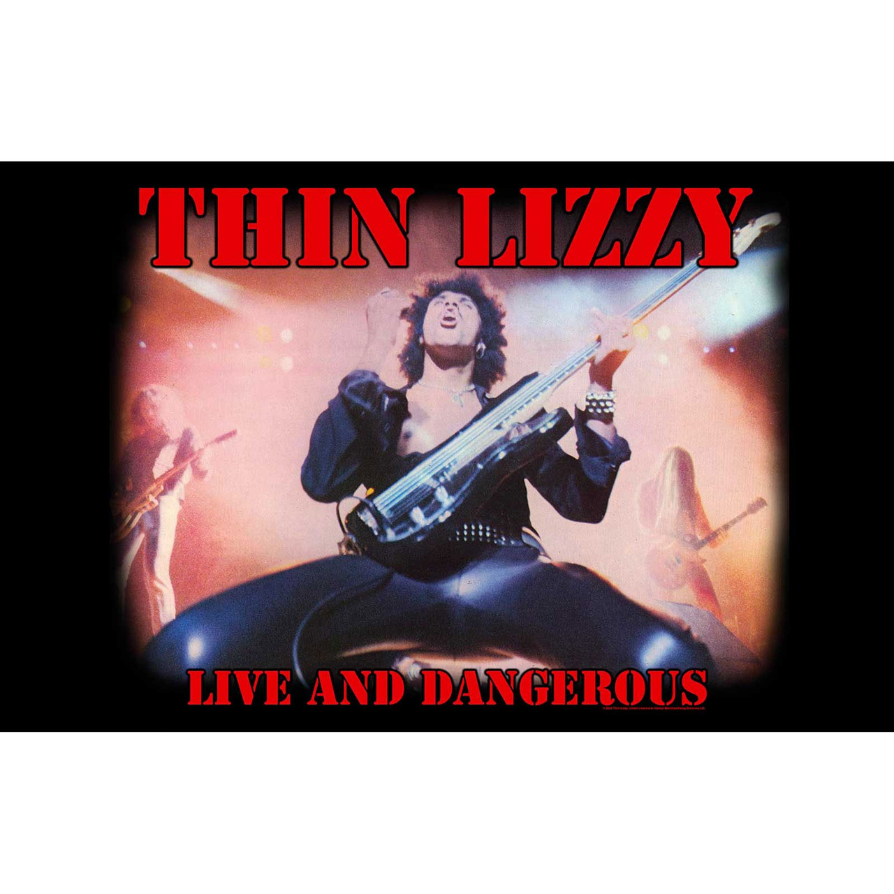 Thin Lizzy 'Live And Dangerous' Textile Poster | Eyesore Merch