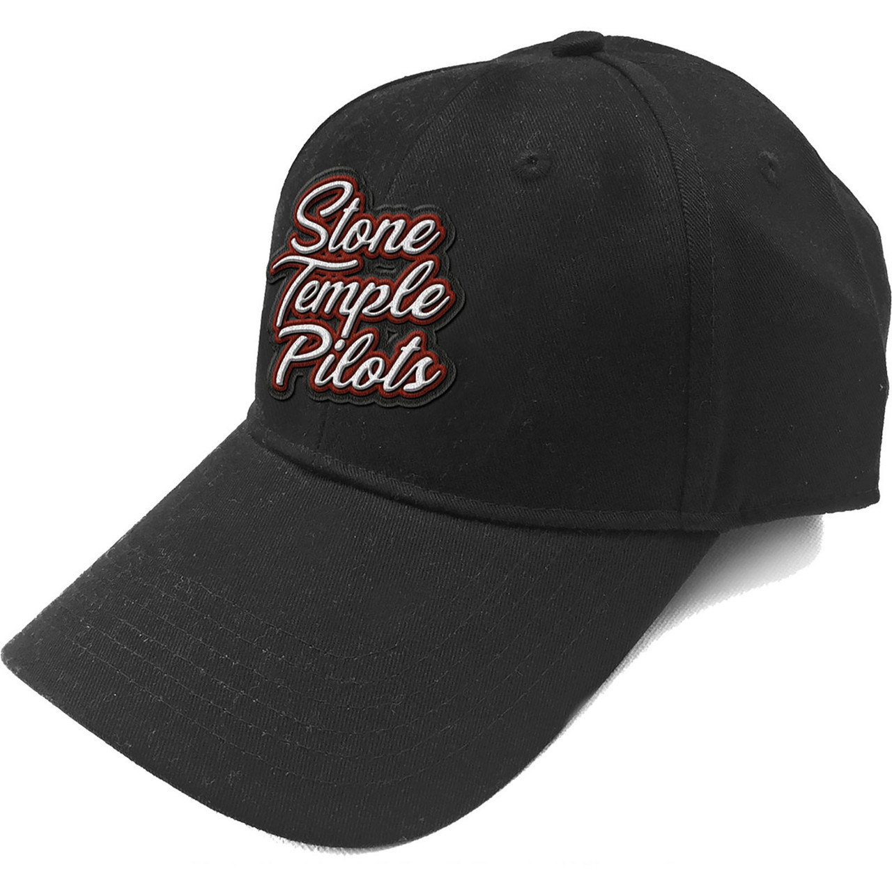 Stone Temple Pilots 'Scroll Logo' (Black) Baseball Cap | Eyesore Merch Stone Temple Pilots 'Scroll Logo' (Black) Baseball Cap | Eyesore Merch