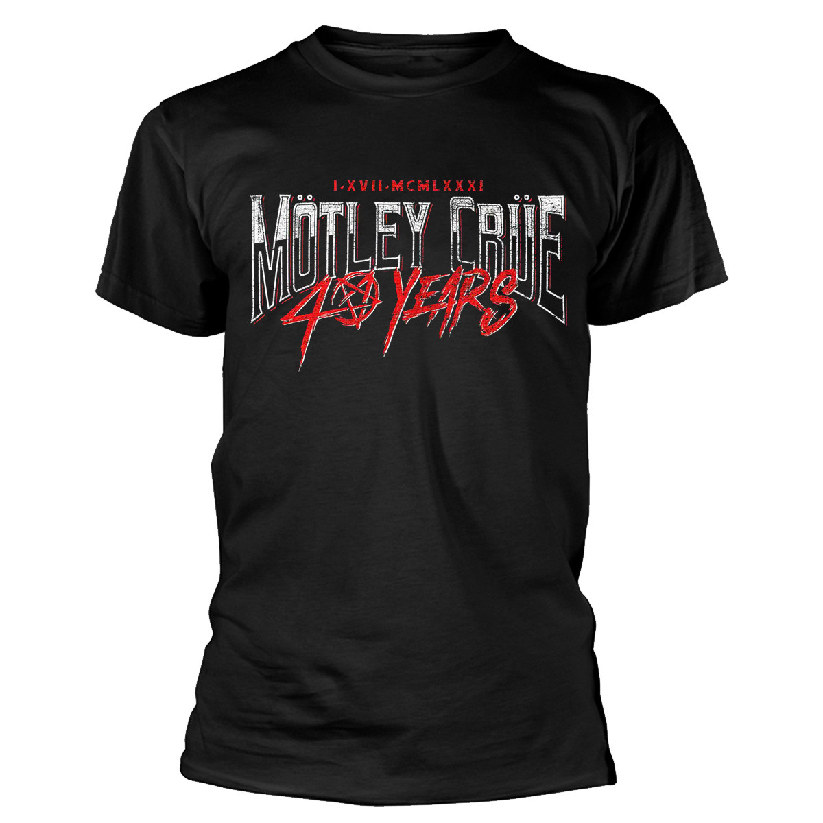 Motley Crue '40 Years' (Black) T-Shirt