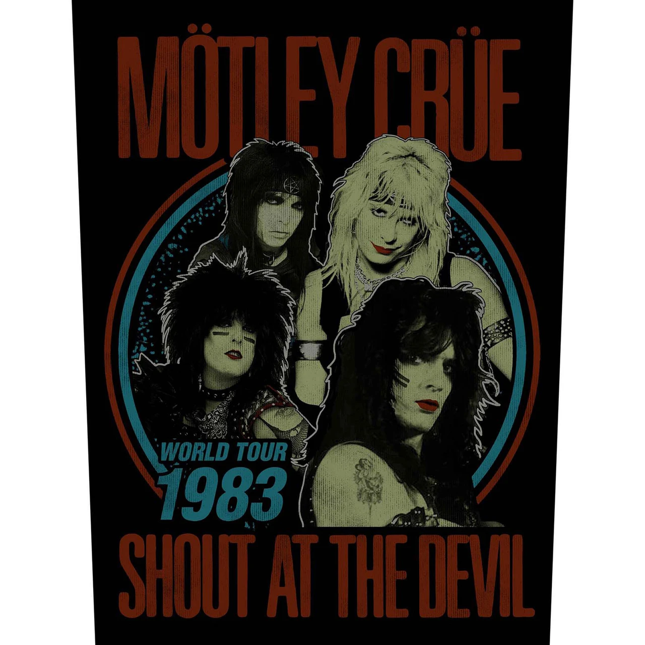 Motley Crue 'Shout at the Devil World Tour 83' Back Patch