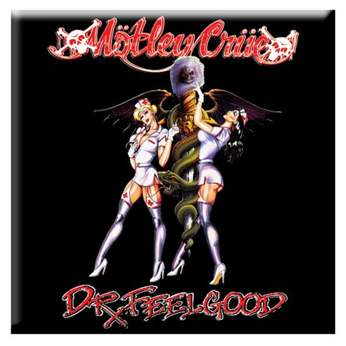 Motley Crue 'Dr Feelgood Nurses' Fridge Magnet