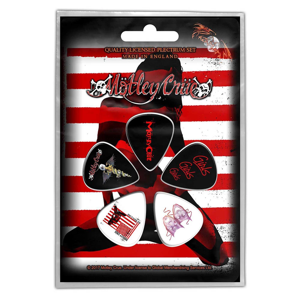 Motley Crue 'Red, White & Crue' Plectrum Pack