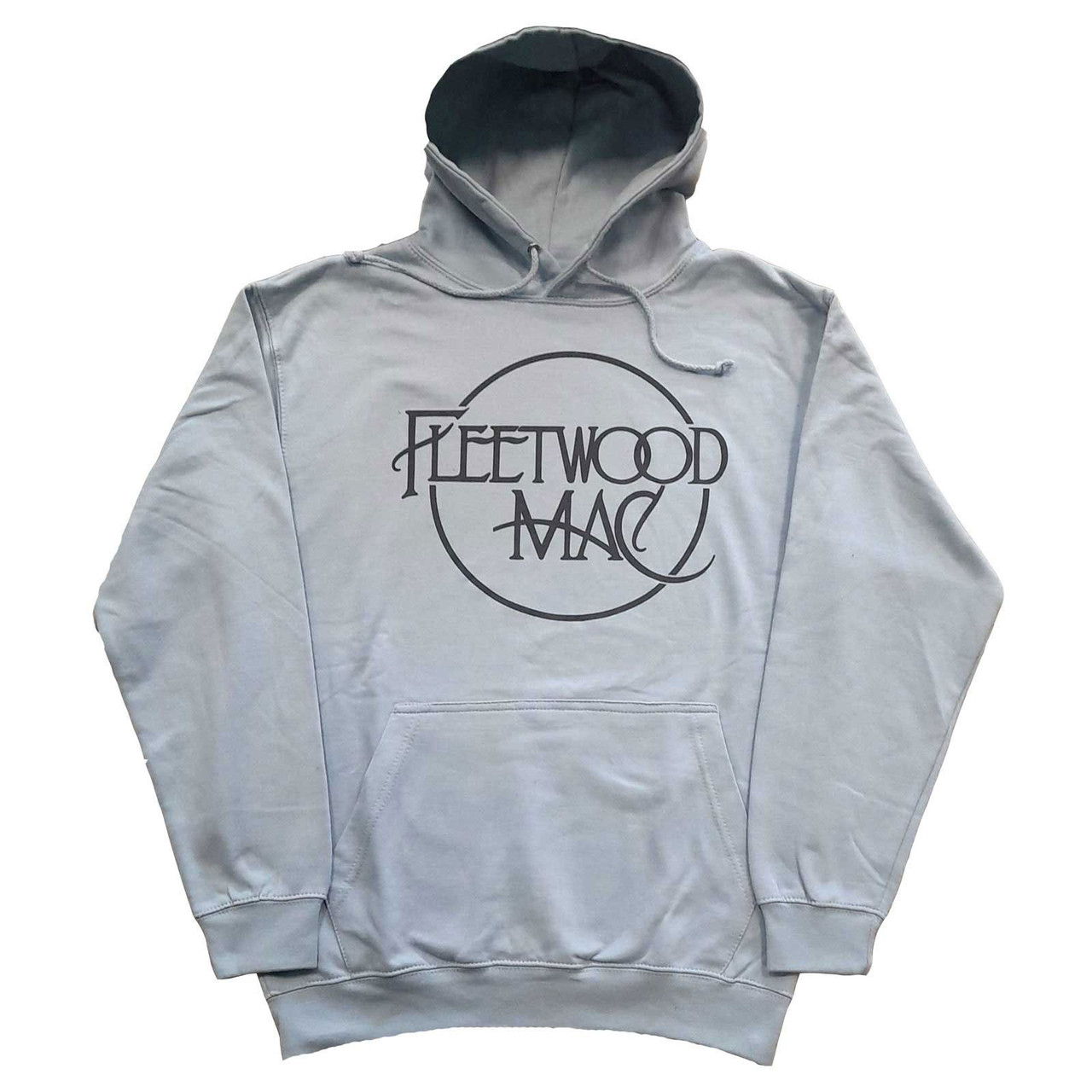 Fleetwood Mac 'Classic Logo' (Light Blue) Pull Over Hoodie