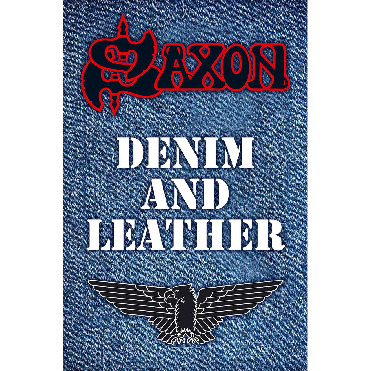 thumbnail image 2 of Saxon Tshirt - Denim And Leather And Other Cool Saxon T-Shirts At 2 of 14